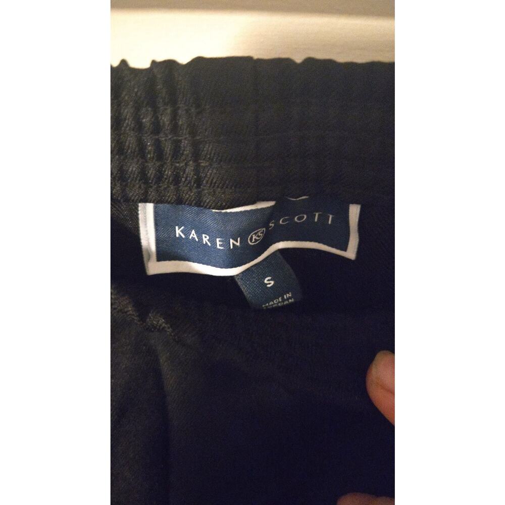 Karen Scott Women's Sport Comfort Waist Pull-On Pants in Black - Picture 3 of 3